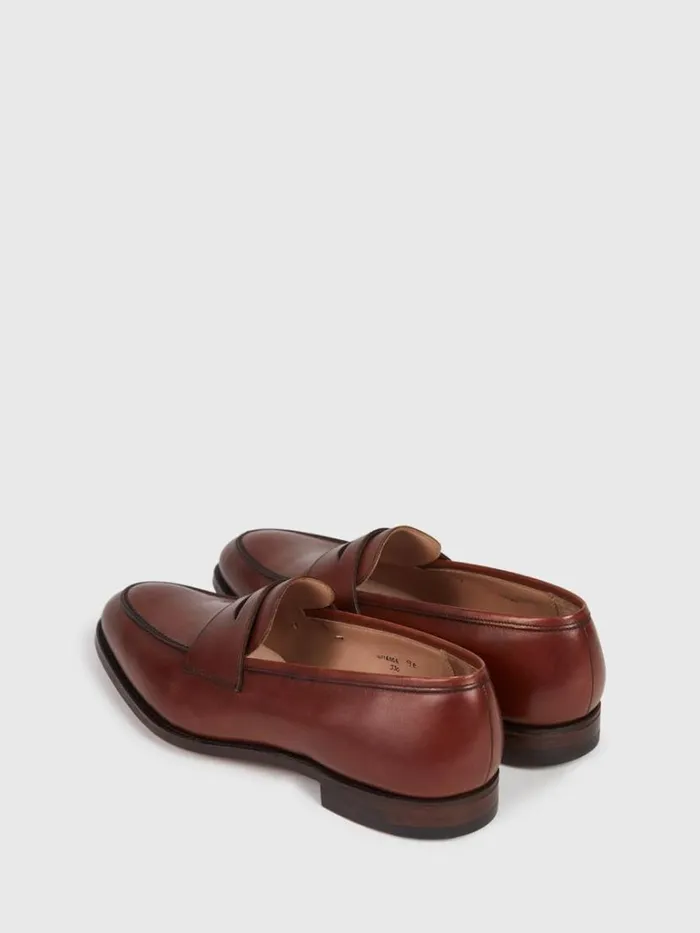 Loafers Mens Paul Stuart The Rose Leather Loafer Chestnut