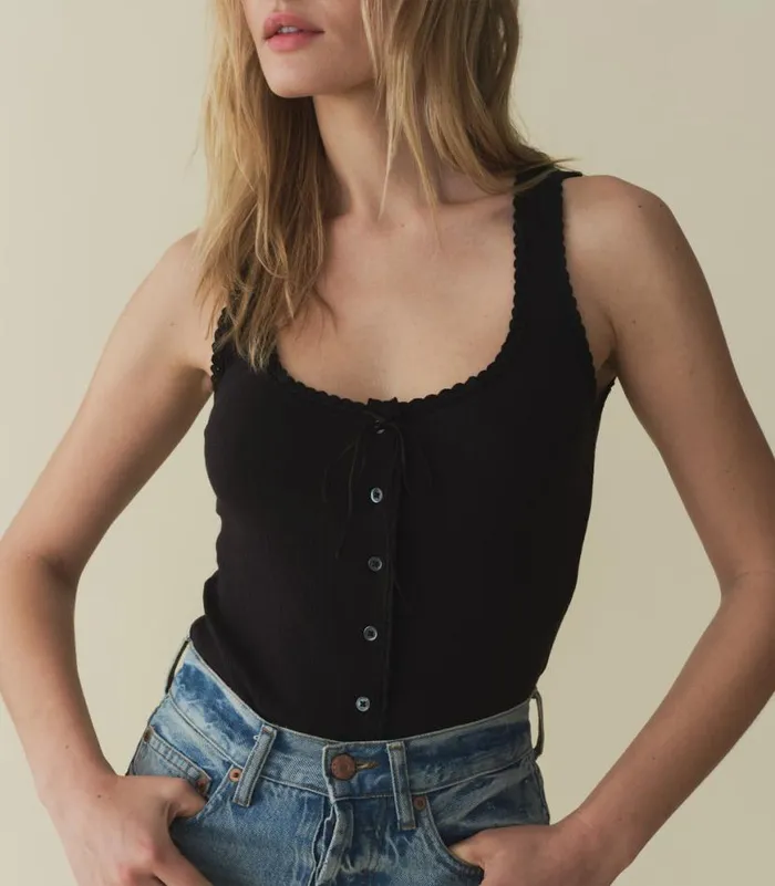 LOIS TANK Black Shop DEN Tees