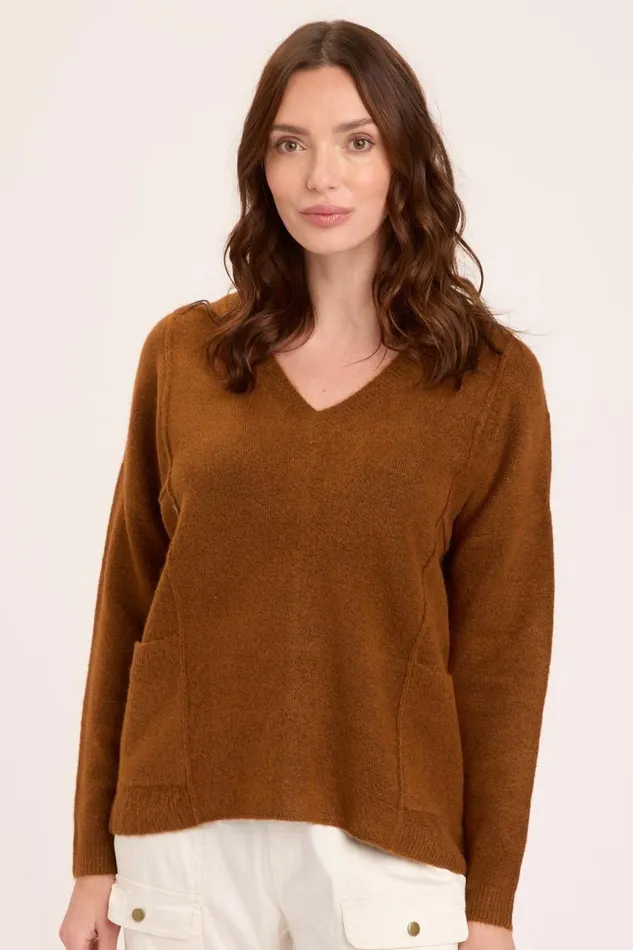 Lucretia Pullover Tawny Copper Clothing XCVI Sweaters