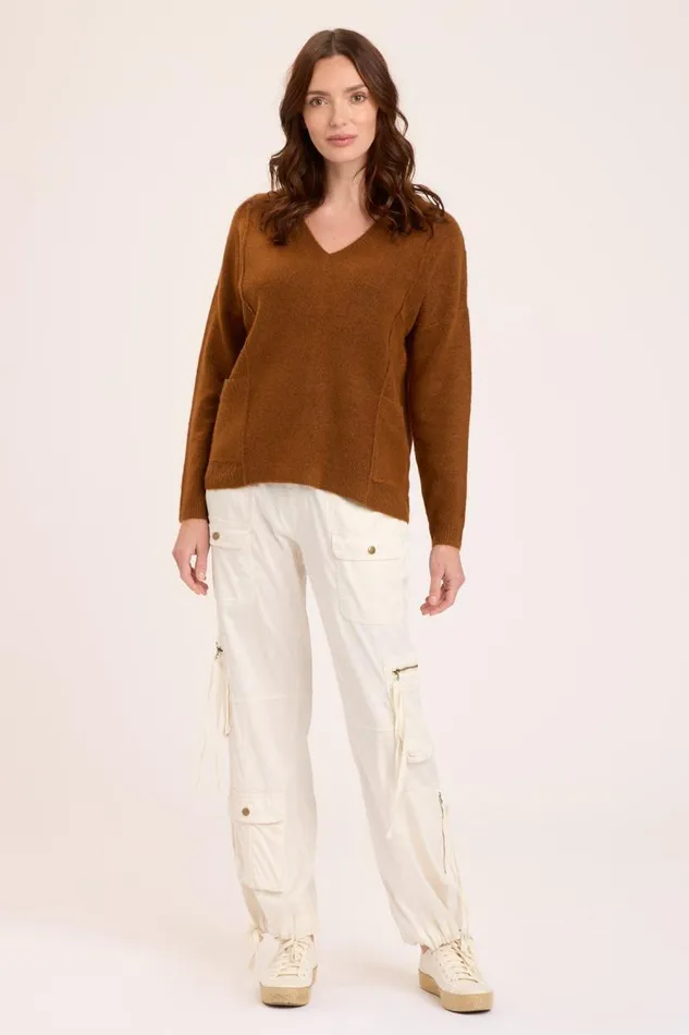 Lucretia Pullover Tawny Copper Clothing XCVI Sweaters
