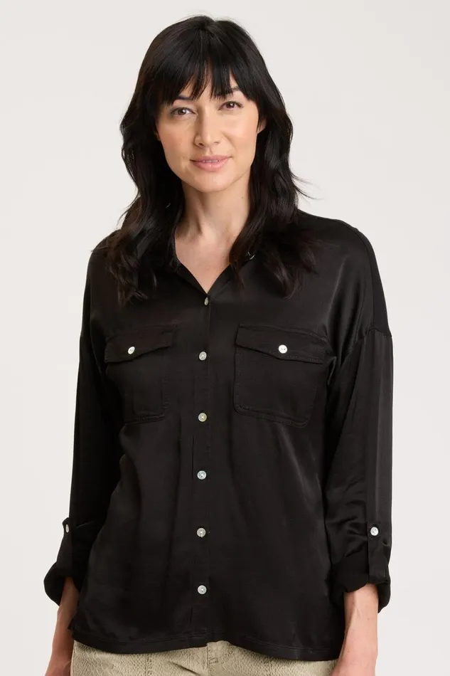 Ludolf ButtonUp Black Clothing XCVI ShirtsBlouses