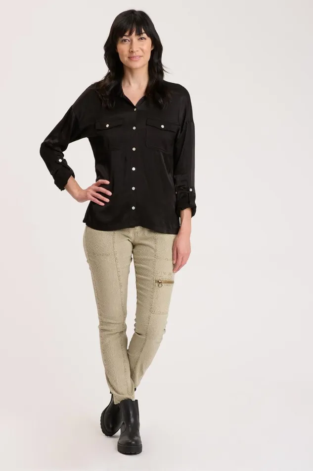 Ludolf ButtonUp Black Clothing XCVI ShirtsBlouses