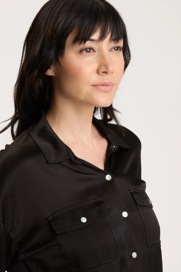 Ludolf ButtonUp Black Clothing XCVI ShirtsBlouses
