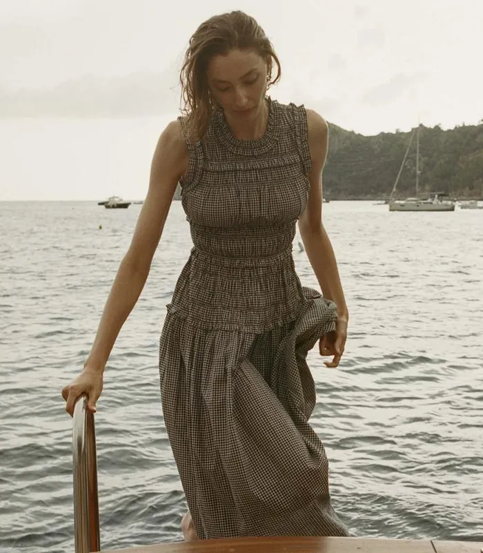 MALLORY DRESS La Maddalena Gingham Shop DEN Dresses