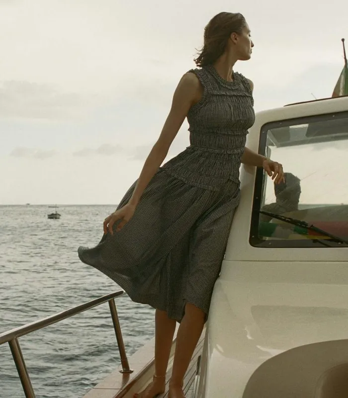 MALLORY DRESS La Maddalena Gingham Shop DEN Dresses