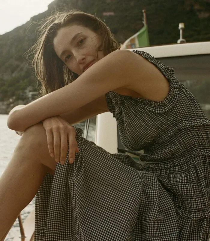 MALLORY DRESS La Maddalena Gingham Shop DEN Dresses