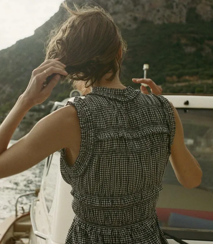 MALLORY DRESS La Maddalena Gingham Shop DEN Dresses