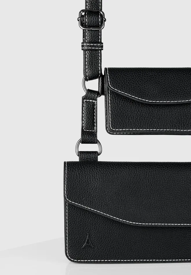 Manire De Voir Bags Manire De Voir Man Monet Duo Crossbody Bag 8211 Black