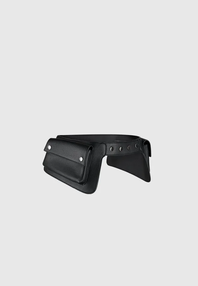 Manire De Voir Bags Manire De Voir Woman Cargo Belt Bag 8211 Black