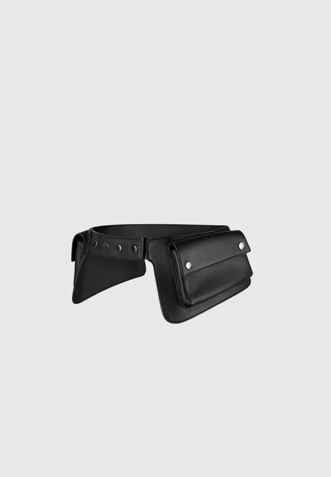 Manire De Voir Bags Manire De Voir Woman Cargo Belt Bag 8211 Black