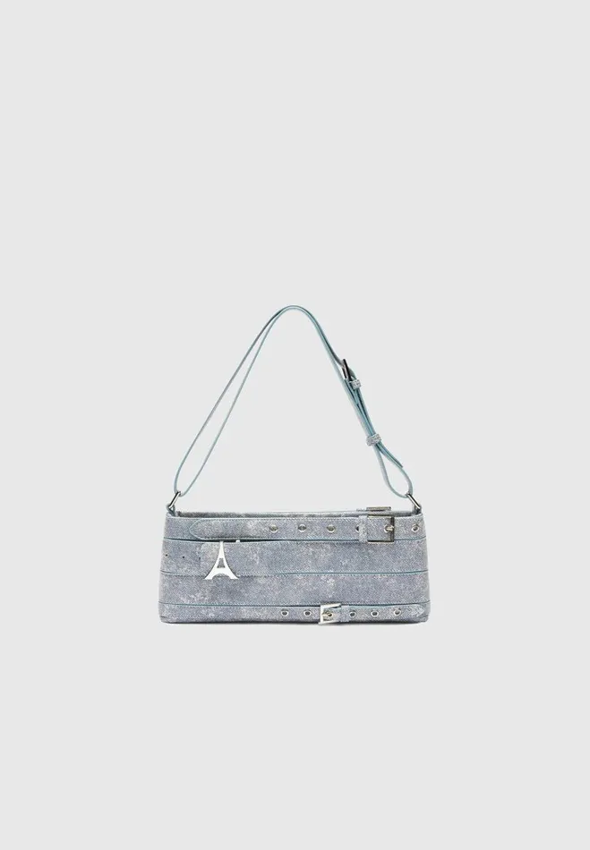 Manire De Voir Bags Manire De Voir Woman Denim Effect Eiffel Belt Bag 8211 Blue Manire De Voir Bags Manire De Voir Woman Denim Effect Eiffel Belt Bag 8211 Blue