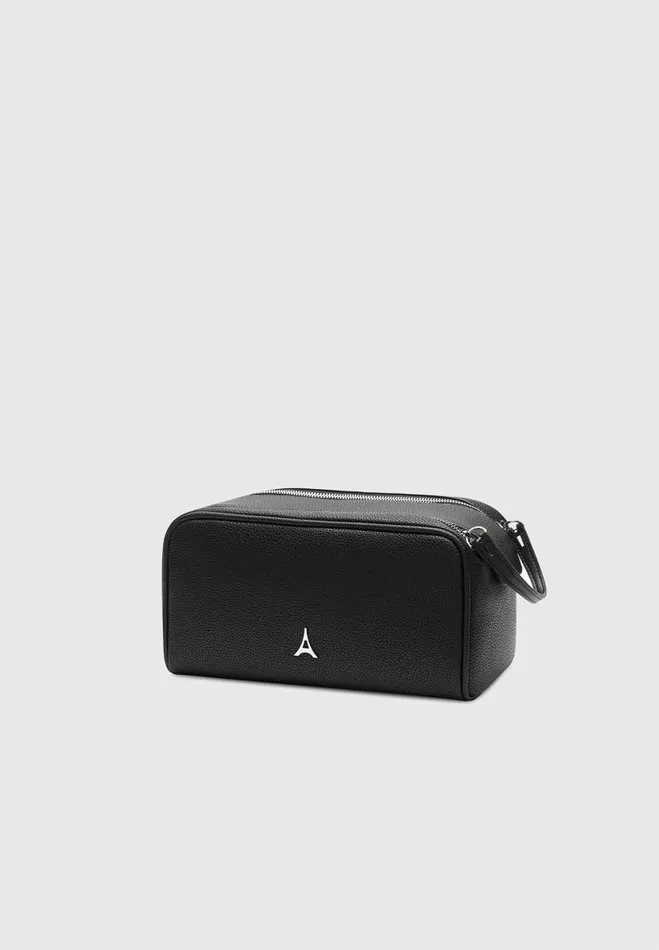 Manire De Voir Bags Manire De Voir WomanManire De Voir Man Vegan Leather Eiffel Wash Bag 8211 Black Manire De Voir Bags Manire De Voir WomanManire De Voir Man Vegan Leather Eiffel Wash Bag 8211 Black