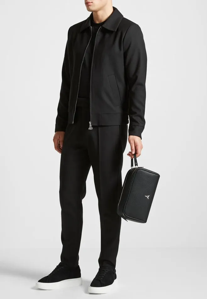 Manire De Voir Bags Manire De Voir WomanManire De Voir Man Vegan Leather Eiffel Wash Bag 8211 Black