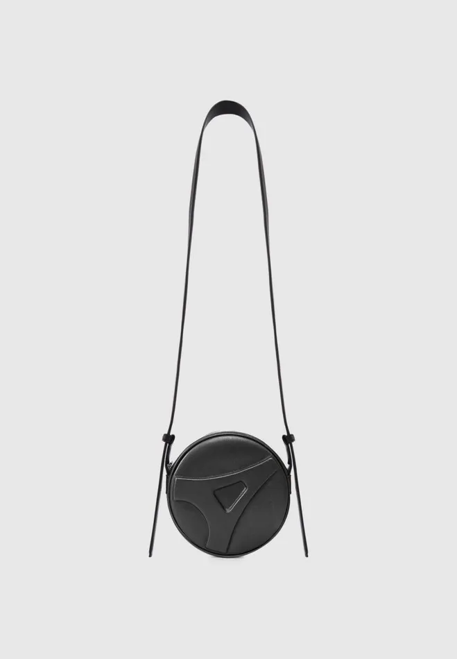 Manire De Voir Bags Manire De Voir Woman Vegan Leather Embossed Eiffel Round Bag 8211 Black Manire De Voir Bags Manire De Voir Woman Vegan Leather Embossed Eiffel Round Bag 8211 Black