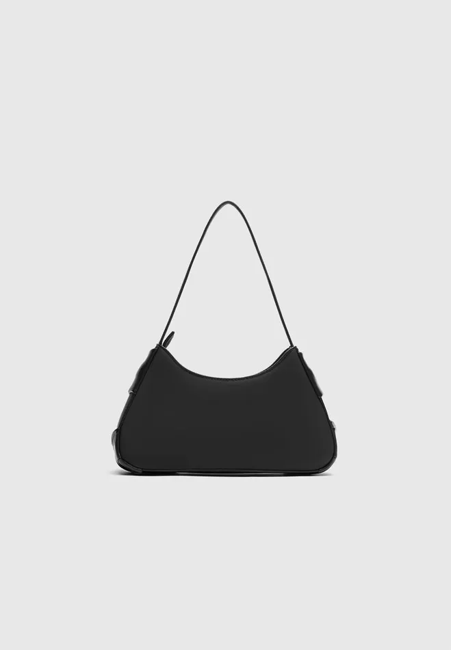 Manire De Voir Bags Manire De Voir Woman Vegan Leather Twist Bag 8211 Black