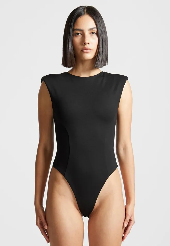 Manire De Voir Bodysuits Manire De Voir Woman ternelle Wide Shoulder Bodysuit 8211 Black Manire De Voir Bodysuits Manire De Voir Woman ternelle Wide Shoulder Bodysuit 8211 Black