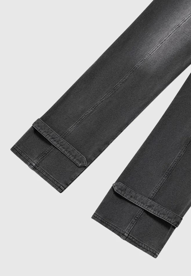 Manire De Voir Cargo Pants and Joggers Manire De Voir Woman Washed Denim Jersey Joggers 8211 Washed Black