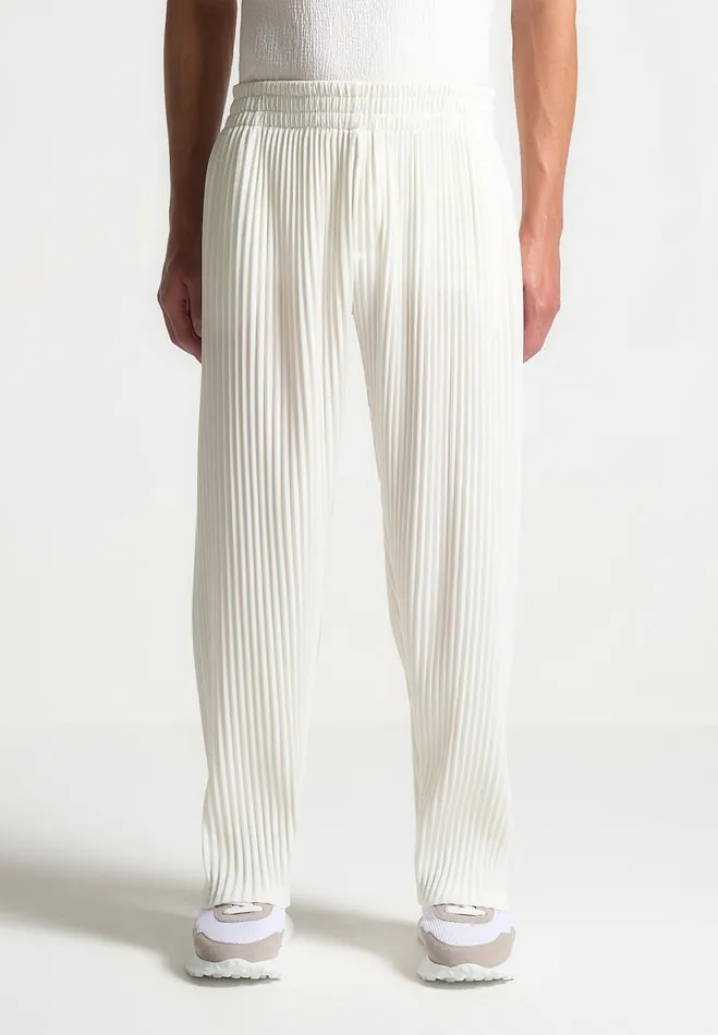 Manire De Voir Casual CoOrds Manire De Voir Man Pleated Trousers 8211 Off White
