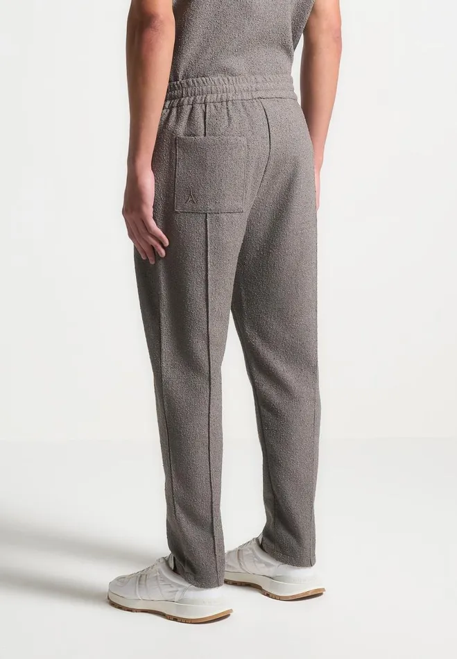 Manire De Voir Casual Trousers Manire De Voir Man Boucle Pintuck Tapered Trousers 8211 Charcoal Grey