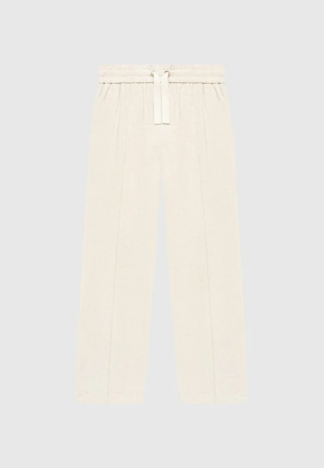 Manire De Voir Casual Trousers Manire De Voir Man Linen Pintuck Trousers 8211 Natural