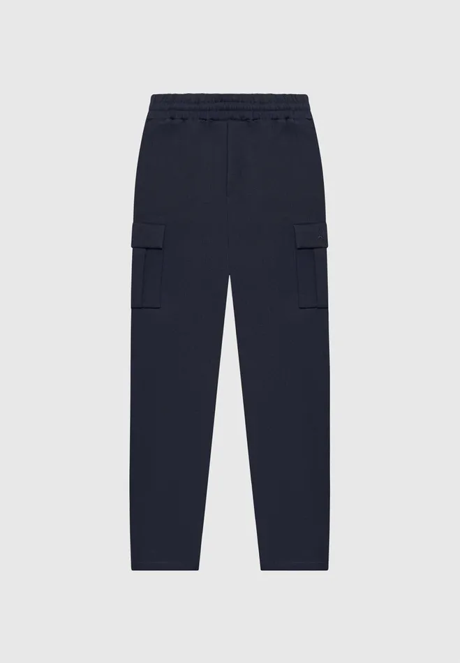 Manire De Voir Casual Trousers Manire De Voir Man Twill Cargo Regular Fit Pants 8211 Navy