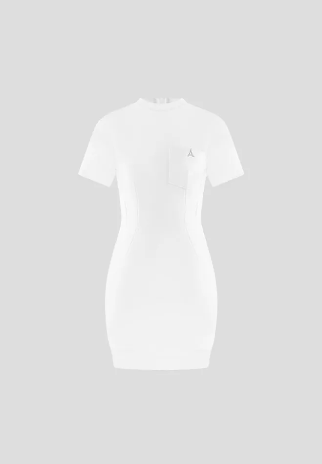 Manire De Voir Dresses Manire De Voir Woman Corset TShirt Dress 8211 Off White