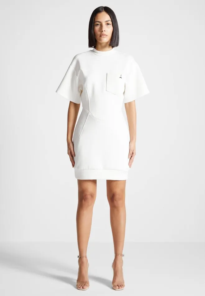 Manire De Voir Dresses Manire De Voir Woman Corset TShirt Dress 8211 Off White
