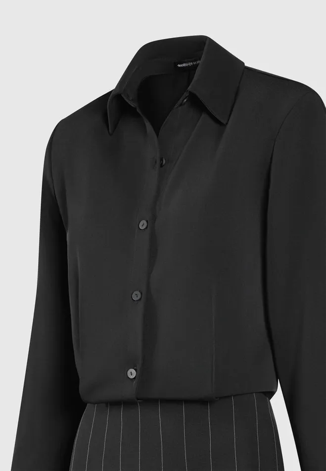 Manire De Voir Dresses Manire De Voir Woman Pinstripe Skirt Shirt Dress 8211 Black