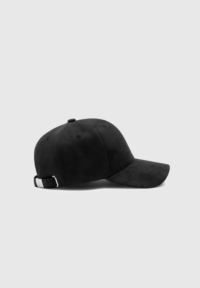 Manire De Voir Hats Manire De Voir Man Vegan Suede Cap 8211 Black