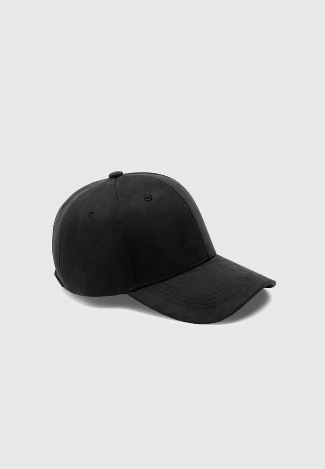 Manire De Voir Hats Manire De Voir Man Vegan Suede Cap 8211 Black