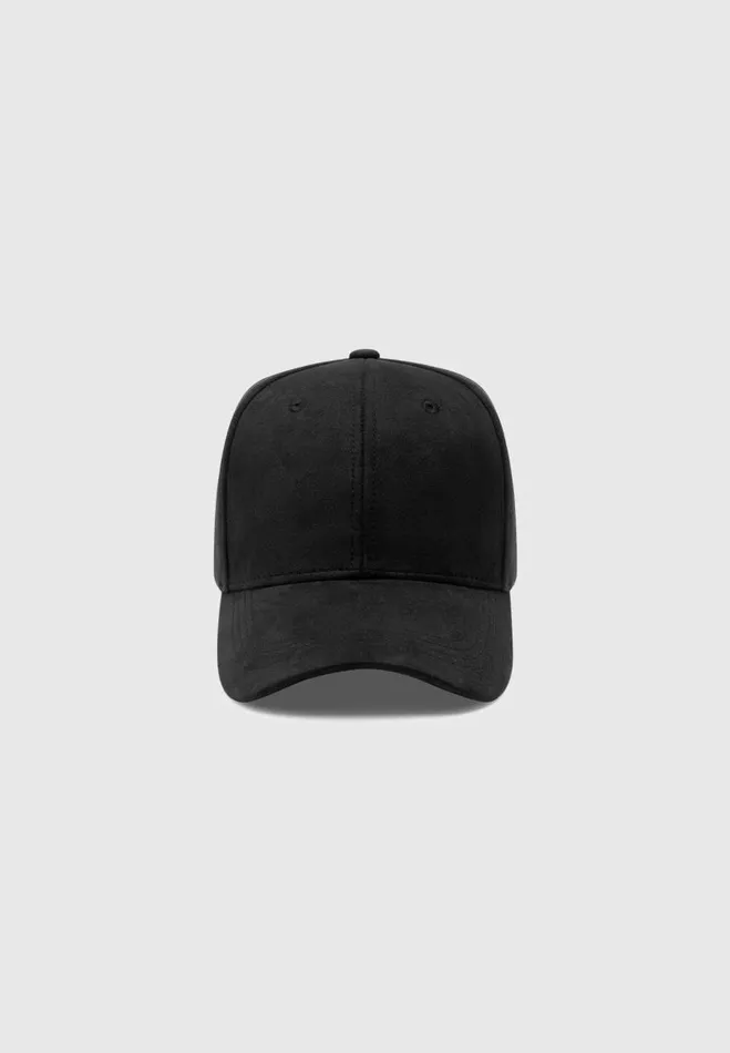 Manire De Voir Hats Manire De Voir Man Vegan Suede Cap 8211 Black