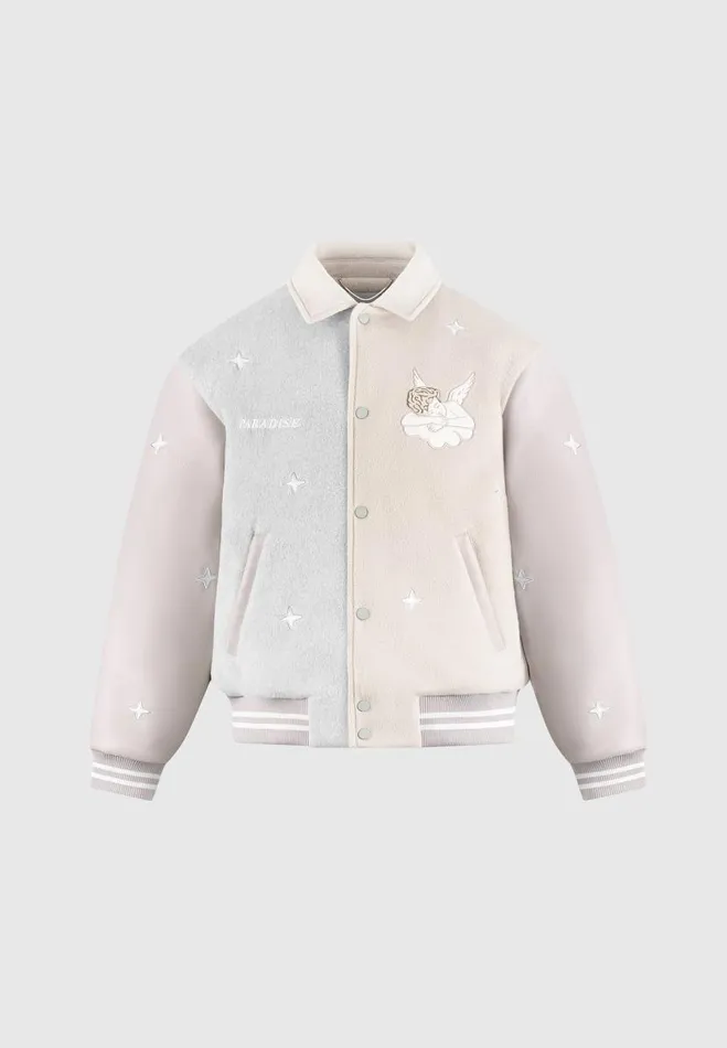 Manire De Voir Jackets Manire De Voir Man Paradise Varsity Jacket 8211 Multi