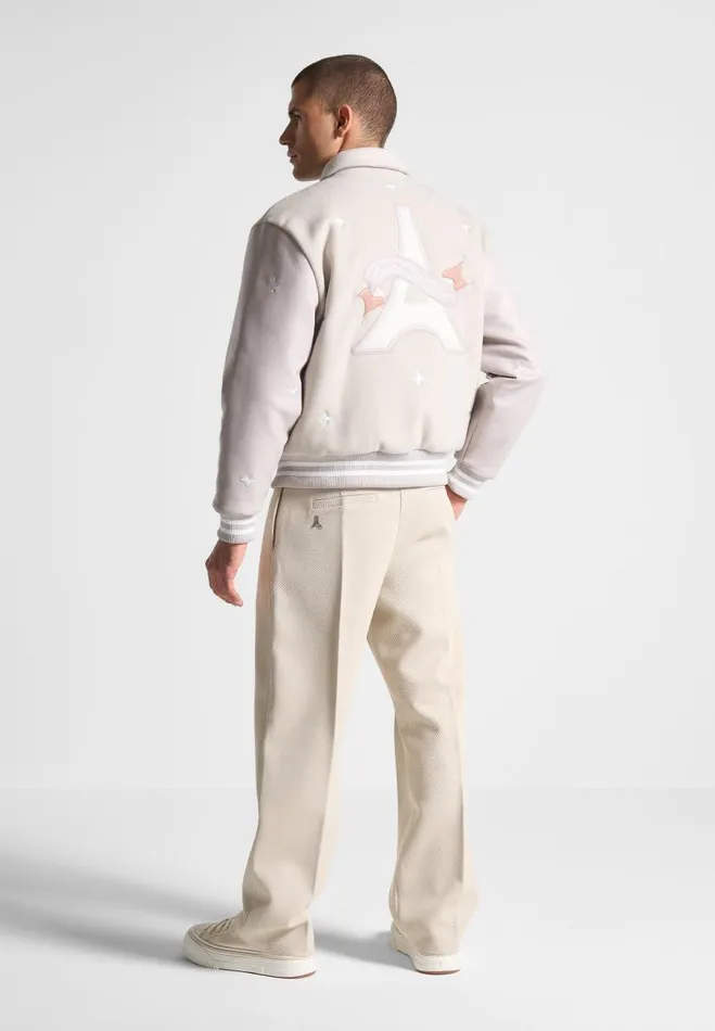 Manire De Voir Jackets Manire De Voir Man Paradise Varsity Jacket 8211 Multi