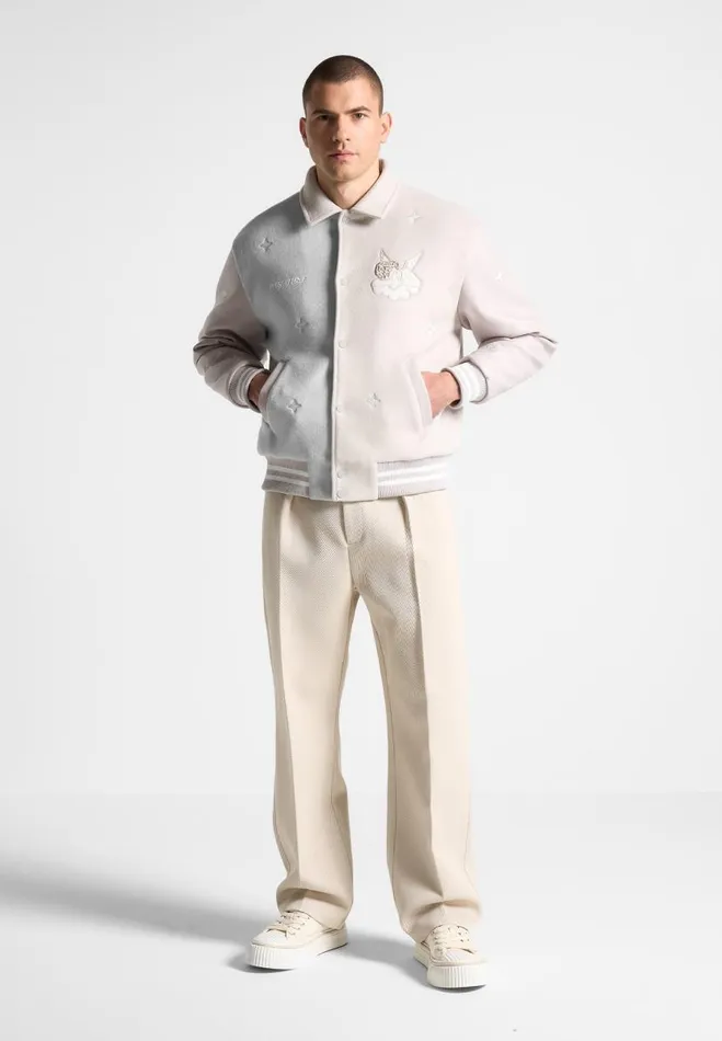 Manire De Voir Jackets Manire De Voir Man Paradise Varsity Jacket 8211 Multi