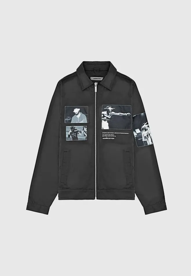 Manire De Voir Jackets Manire De Voir Man Satin Icon Jacket 8211 Black