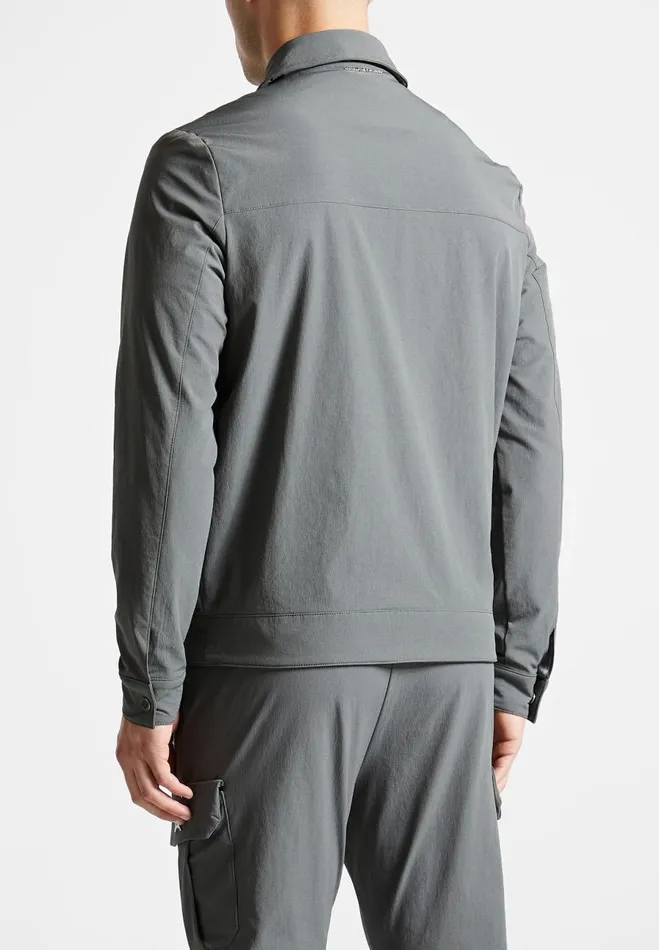 Manire De Voir Jackets Manire De Voir Man Technical Cargo Jacket 8211 Charcoal Grey