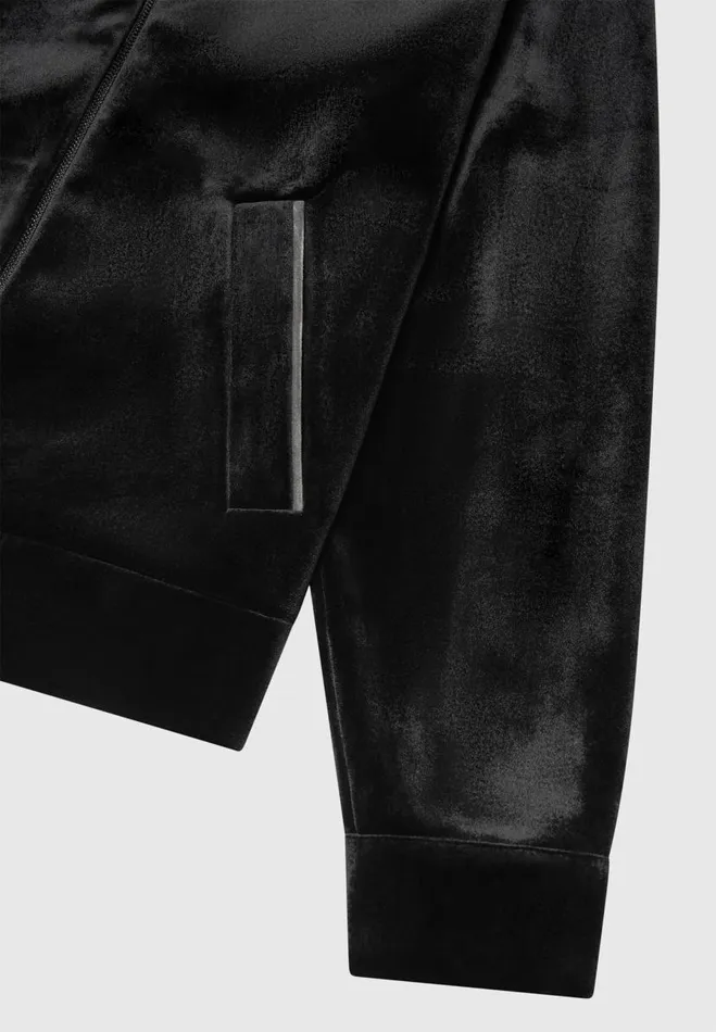 Manire De Voir Jackets Manire De Voir Man Velvet Jacket With Contrast Piping 8211 Black