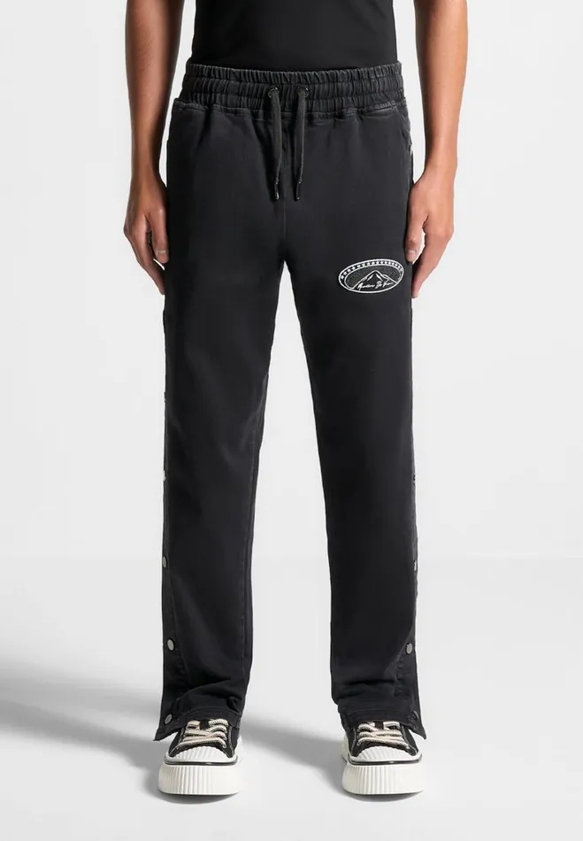 Manire De Voir Jeans Manire De Voir Man Denim Popper Cargo Pants 8211 Washed Black
