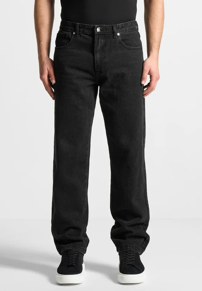 Manire De Voir Jeans Manire De Voir Man Relaxed Fit Jean 8211 Washed Black