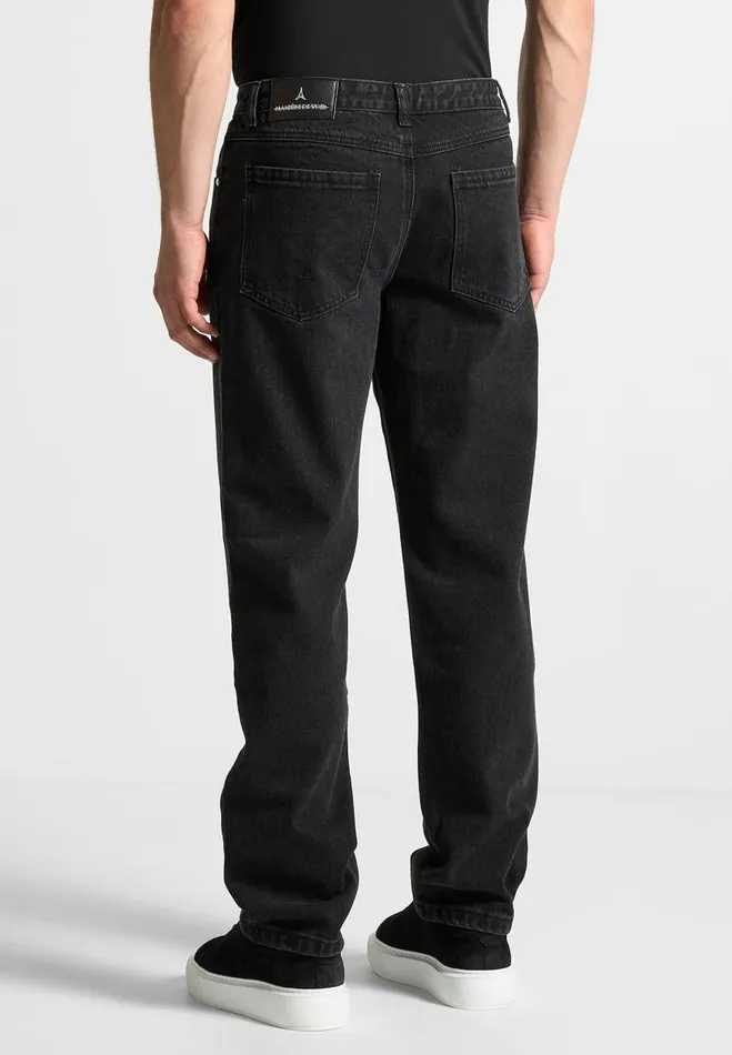 Manire De Voir Jeans Manire De Voir Man Relaxed Fit Jean 8211 Washed Black