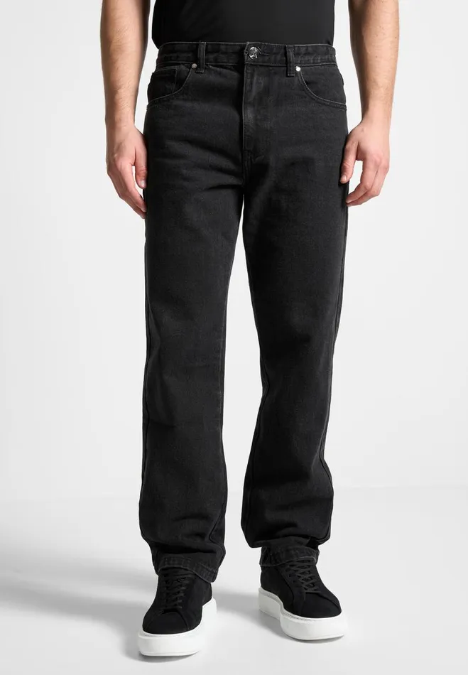Manire De Voir Jeans Manire De Voir Man Relaxed Fit Jean 8211 Washed Black