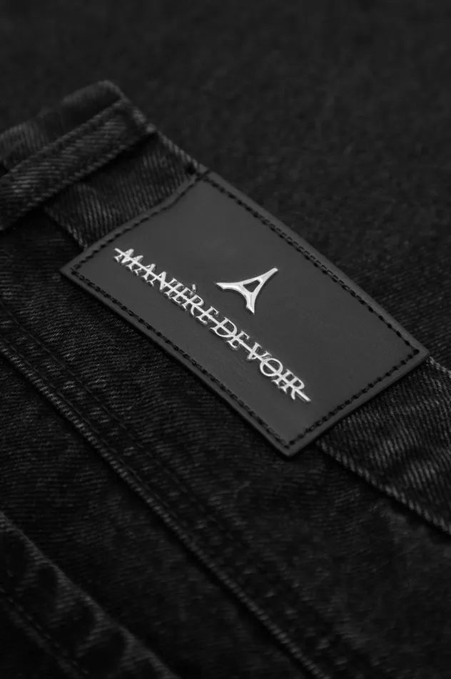 Manire De Voir Jeans Manire De Voir Man Relaxed Fit Jean 8211 Washed Black