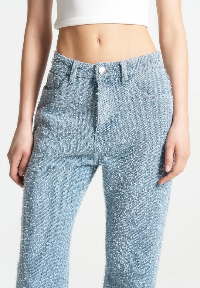 Manire De Voir Jeans Manire De Voir Woman Boucle Denim Boyfriend Jeans 8211 Mid Blue