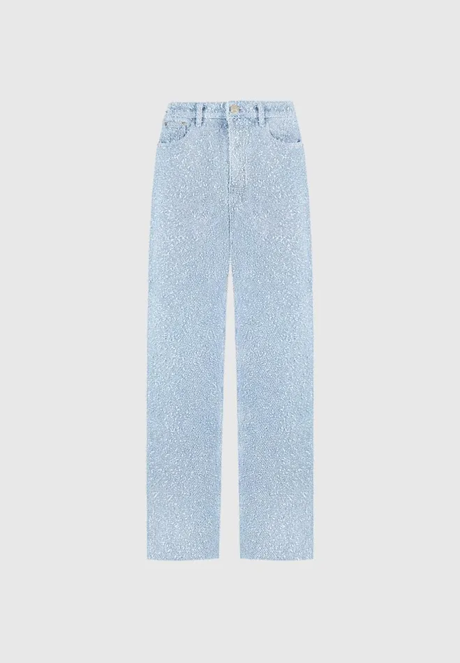 Manire De Voir Jeans Manire De Voir Woman Boucle Denim Boyfriend Jeans 8211 Mid Blue