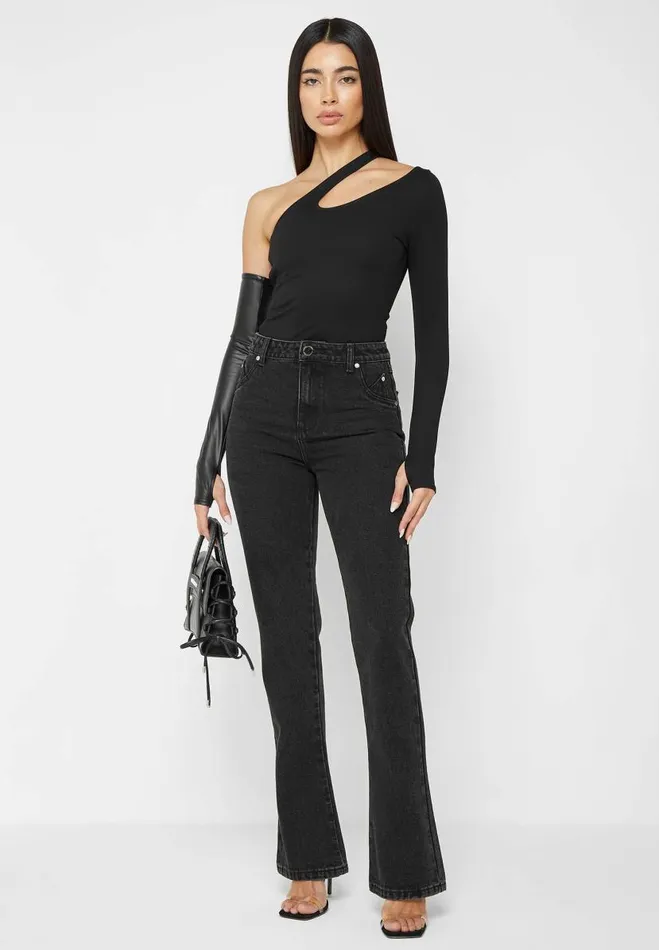 Manire De Voir Jeans Manire De Voir Woman Mid Rise Flared Jeans 8211 Black