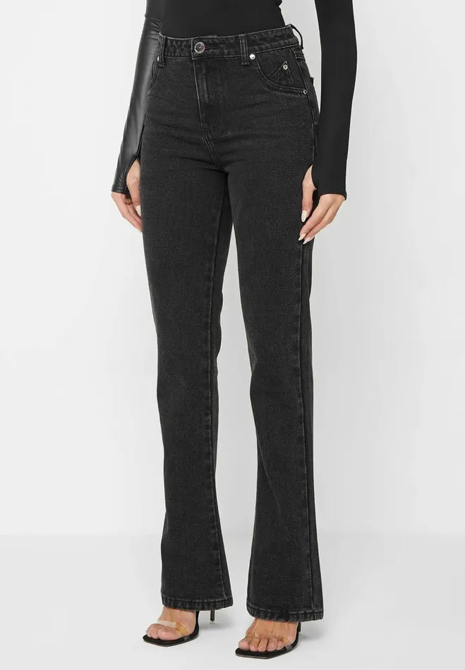Manire De Voir Jeans Manire De Voir Woman Mid Rise Flared Jeans 8211 Black