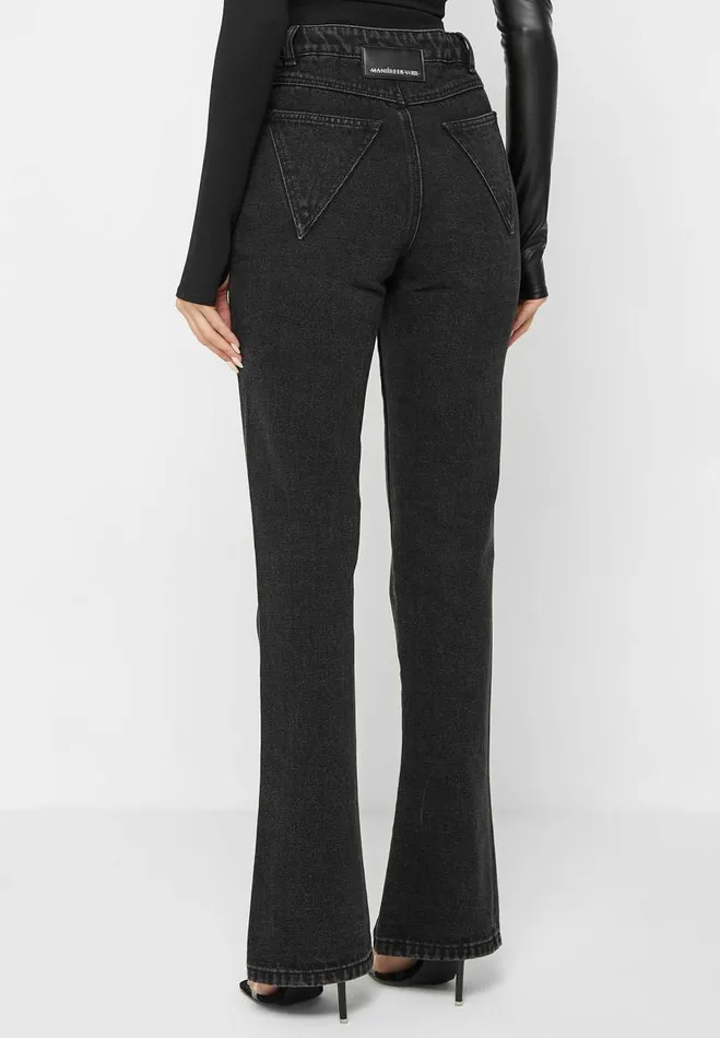 Manire De Voir Jeans Manire De Voir Woman Mid Rise Flared Jeans 8211 Black