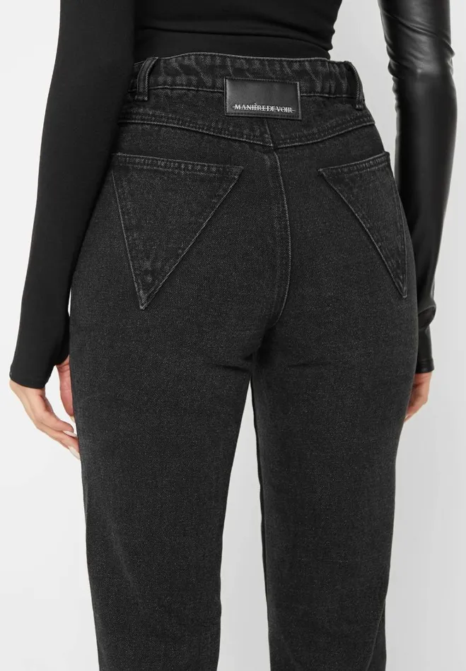 Manire De Voir Jeans Manire De Voir Woman Mid Rise Flared Jeans 8211 Black