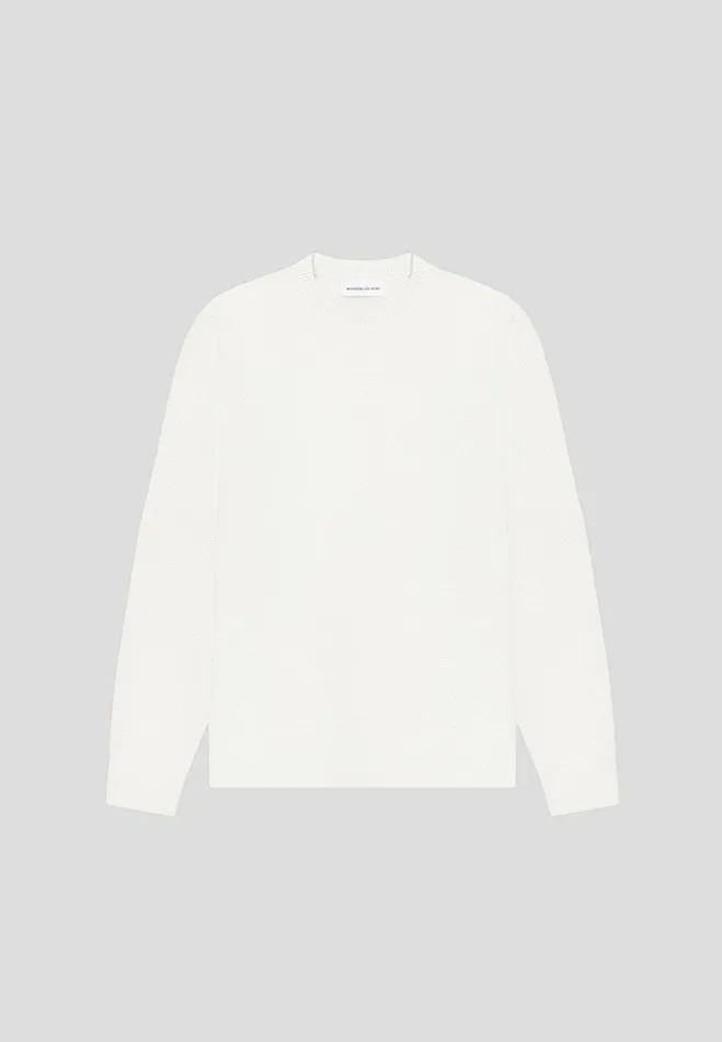 Manire De Voir Knitwear Manire De Voir Man ternel Textured Jumper 8211 Cream