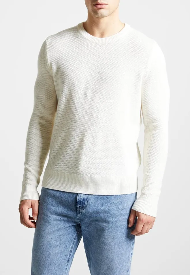 Manire De Voir Knitwear Manire De Voir Man ternel Textured Jumper 8211 Cream